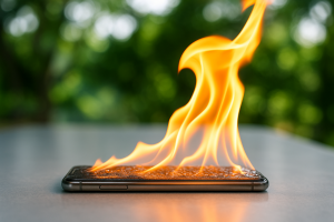 Phone overheating and catching fire – smartphone on fire due to overheating issue | iDR Tech 